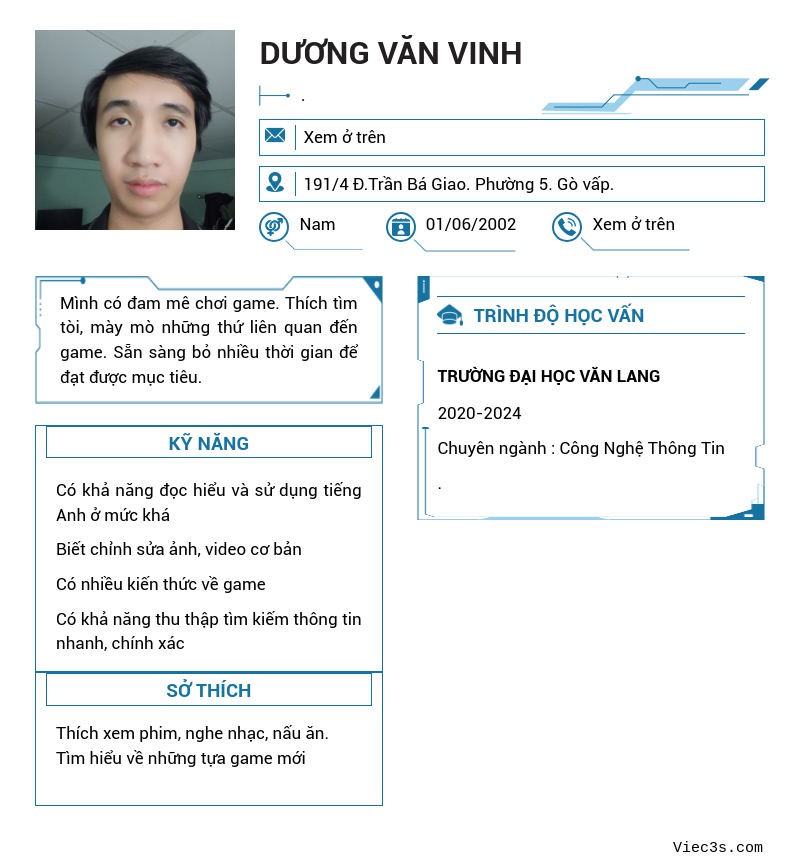 CV ứng viên