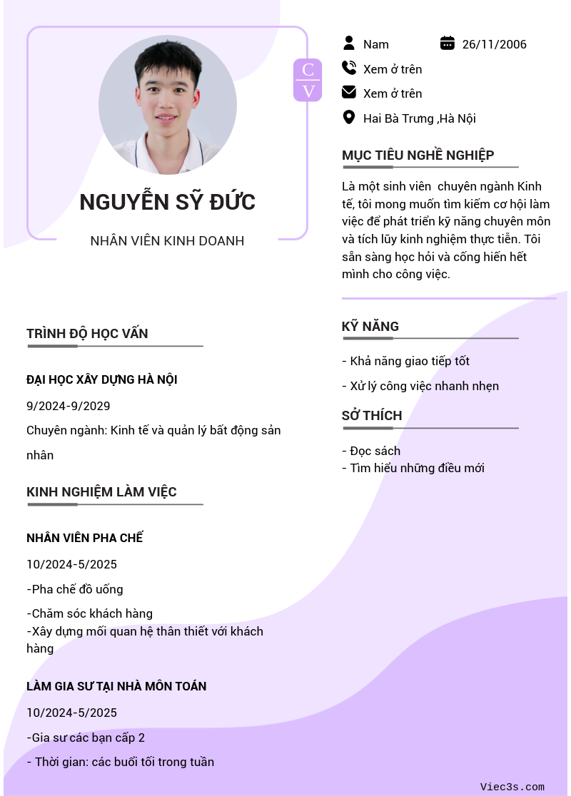 CV ứng viên