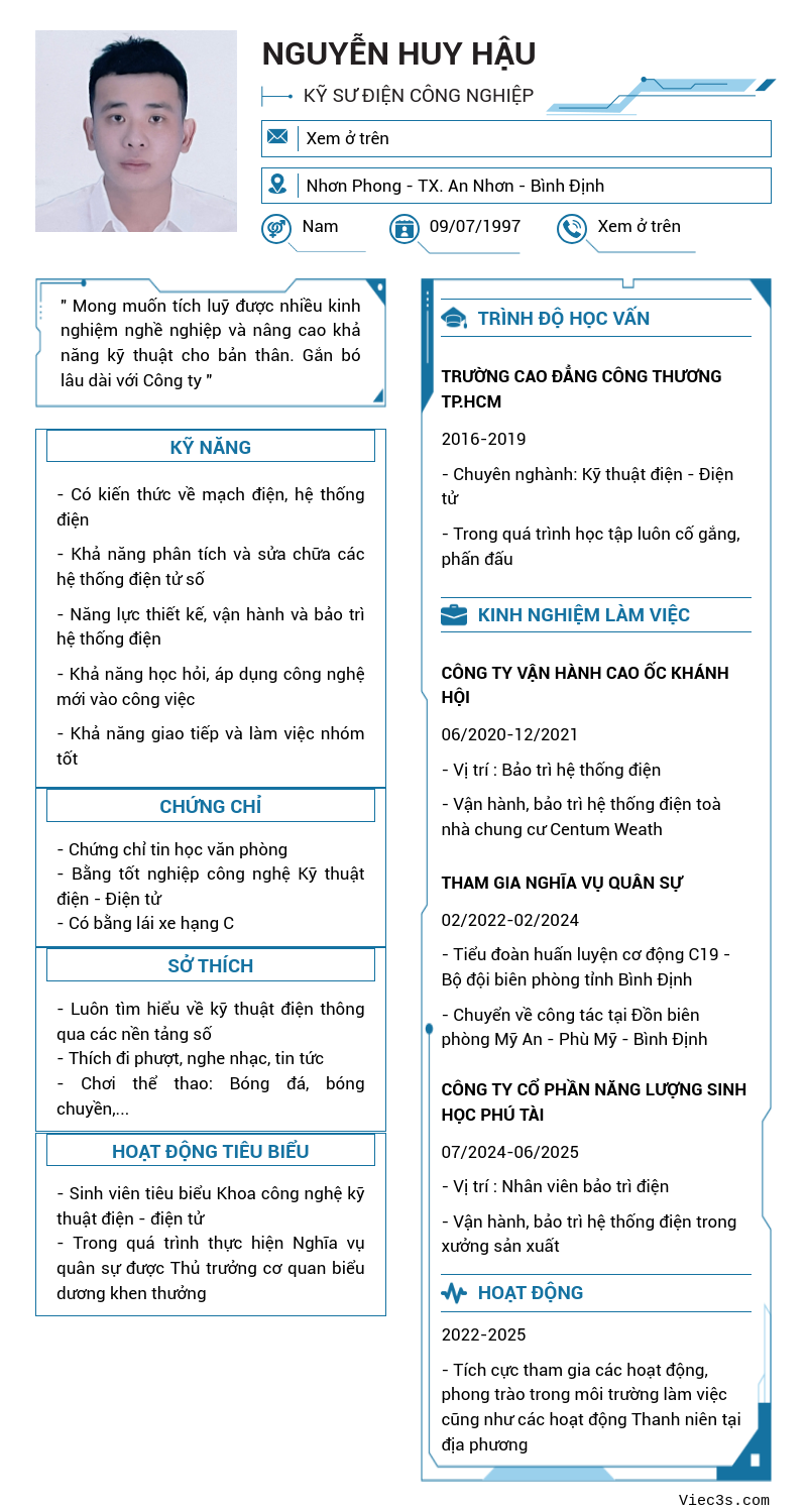 CV ứng viên