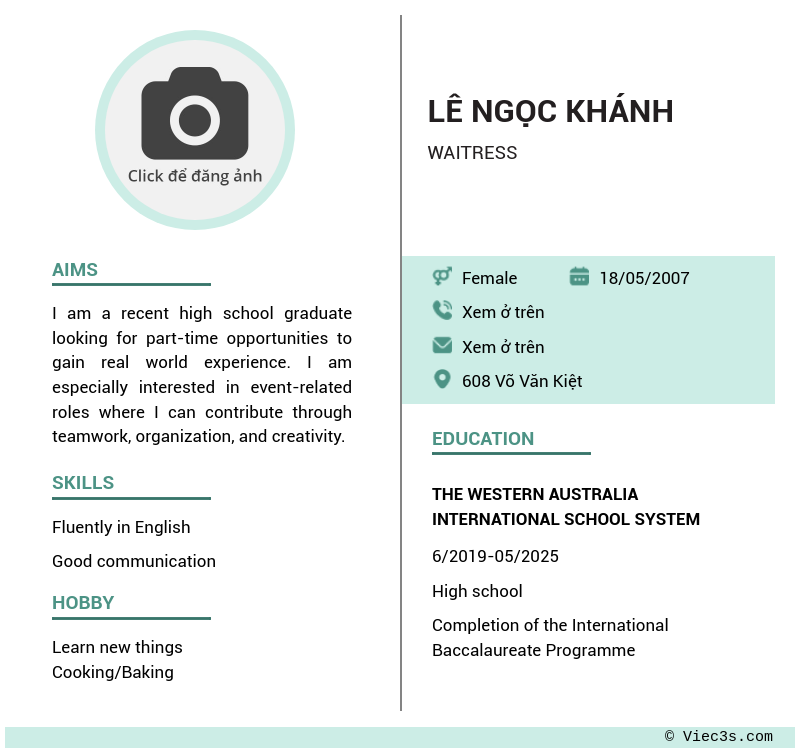 CV ứng viên