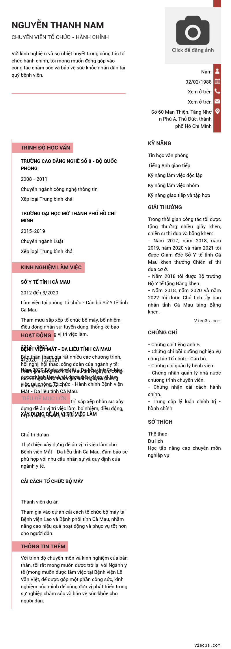 CV ứng viên