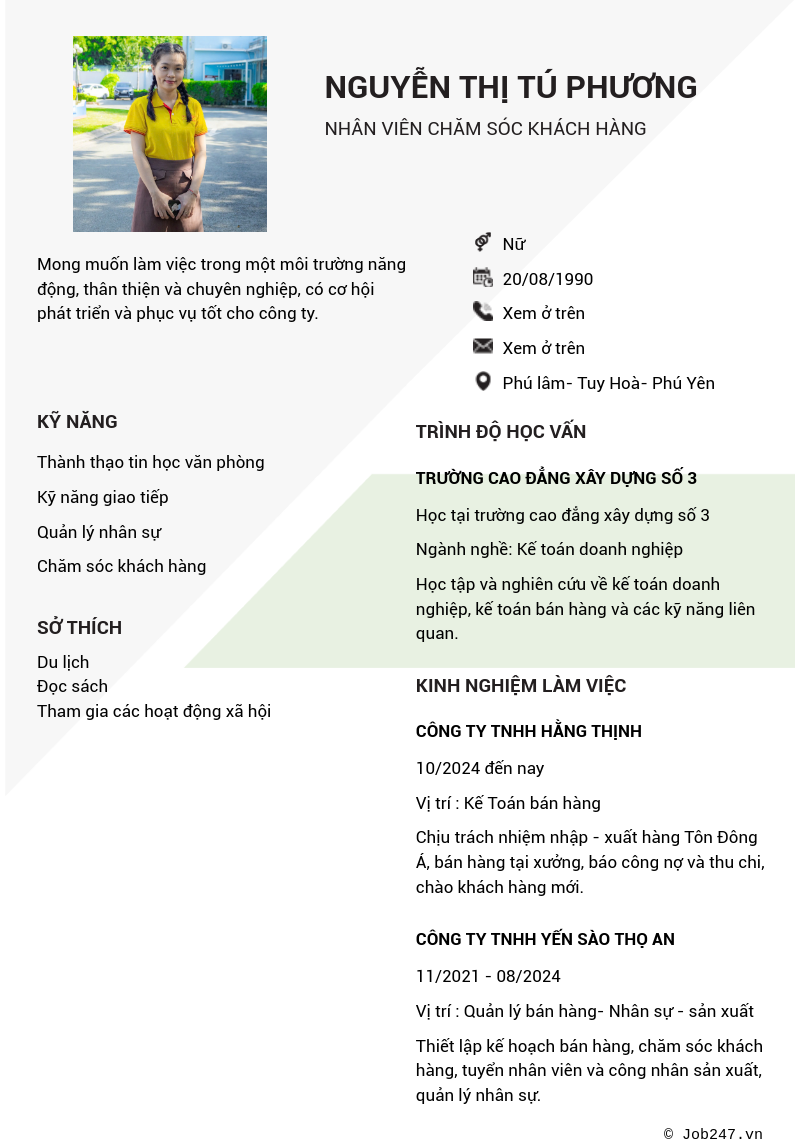 CV ứng viên