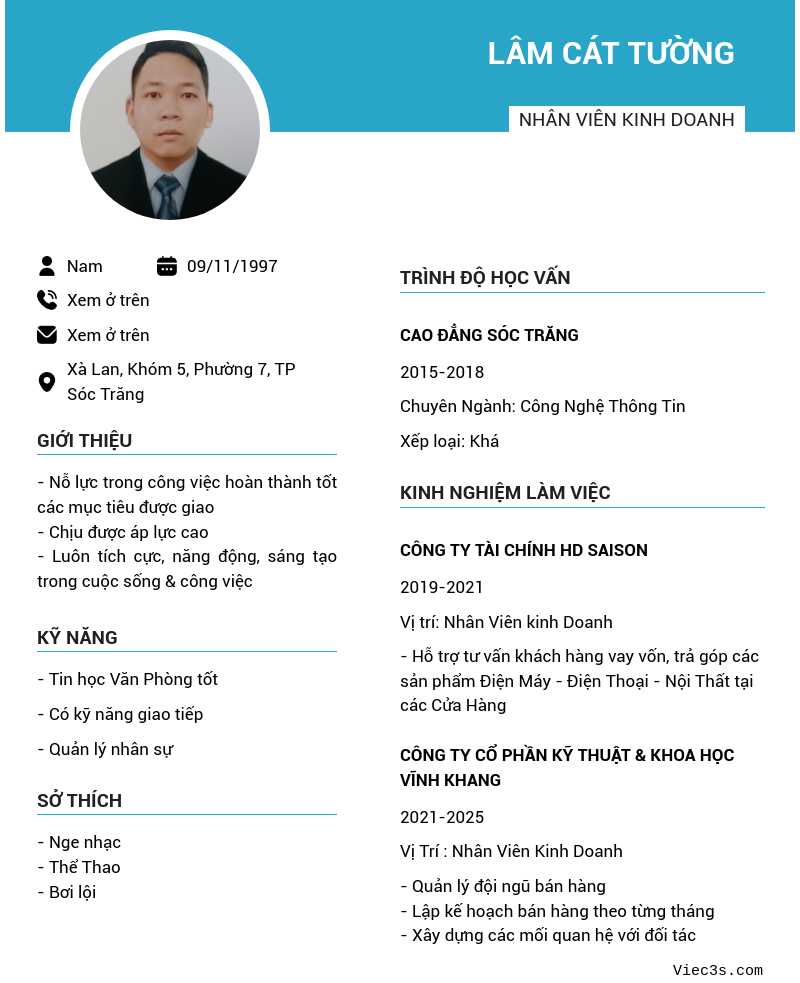 CV ứng viên
