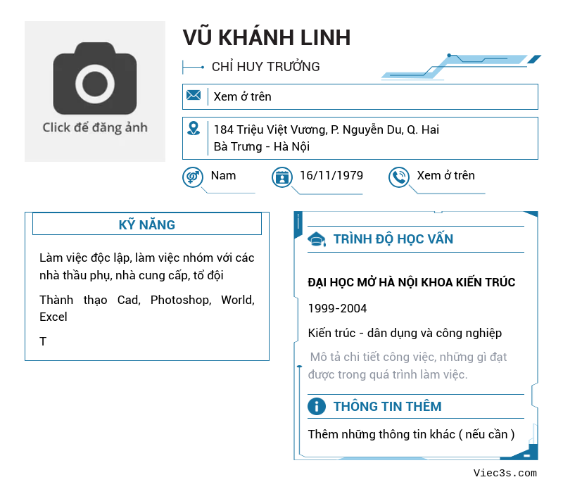 CV ứng viên