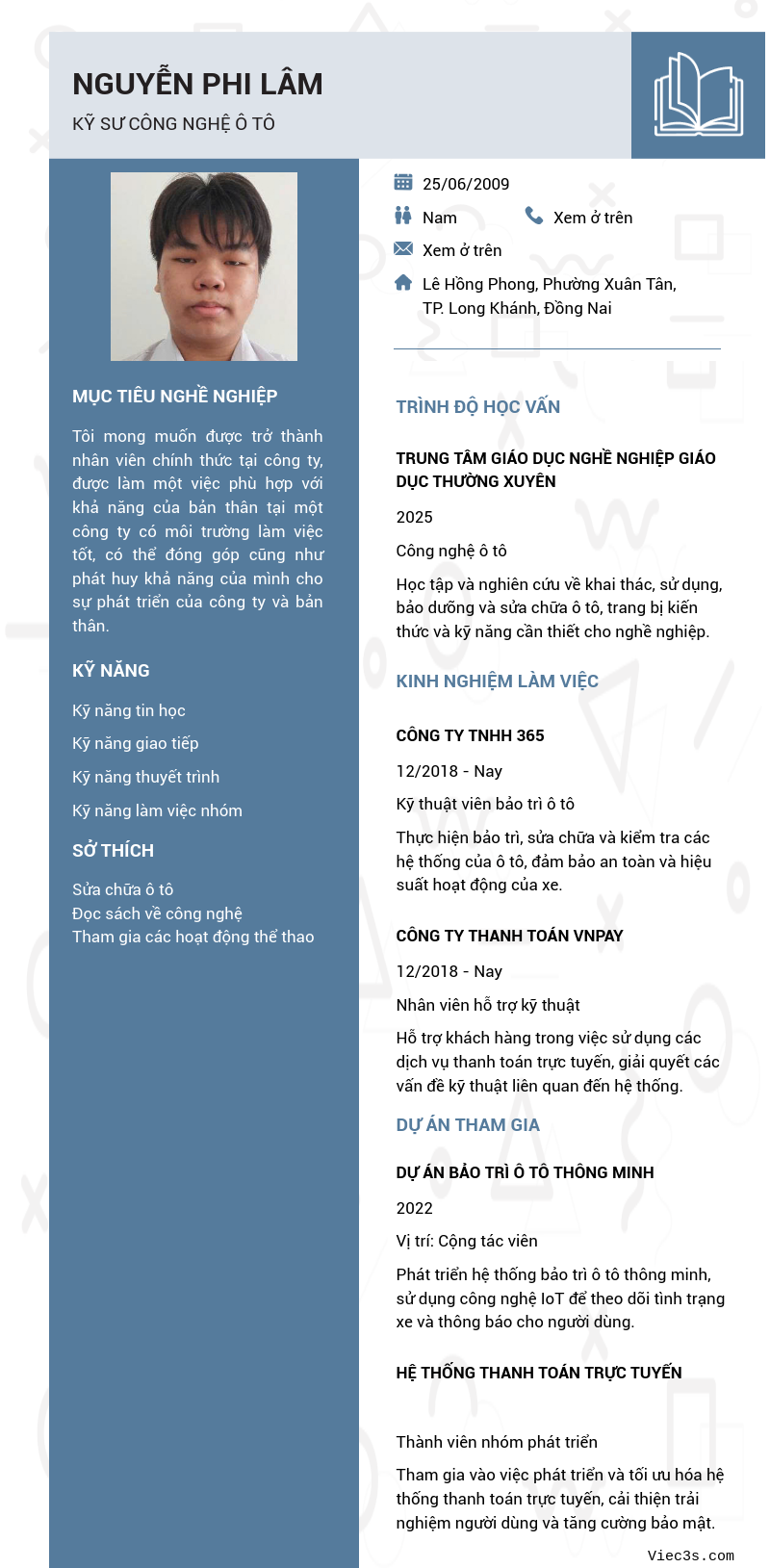 CV ứng viên