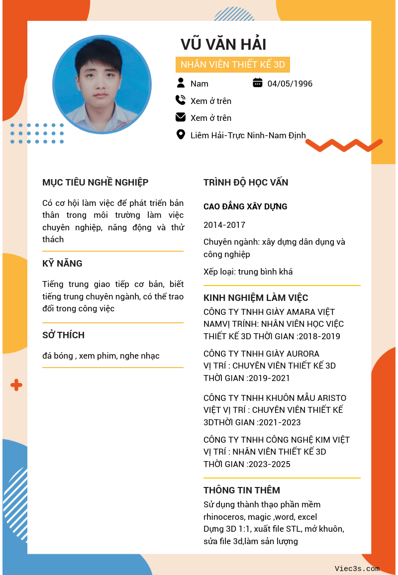 CV ứng viên
