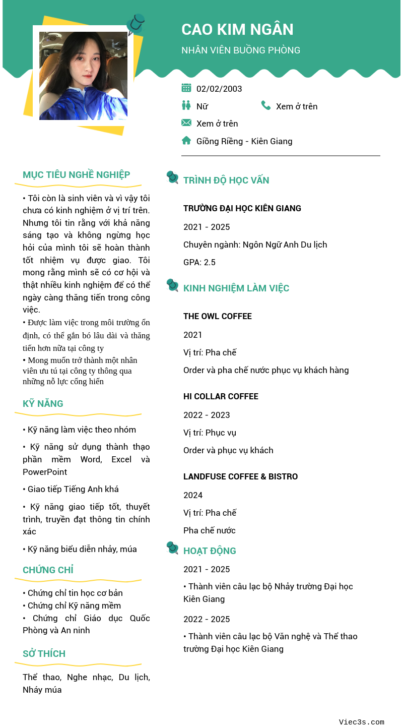 CV ứng viên