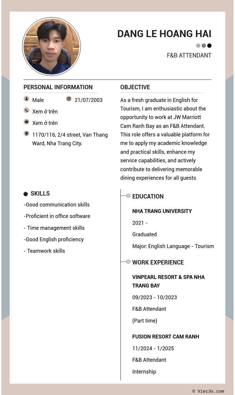 CV ứng viên