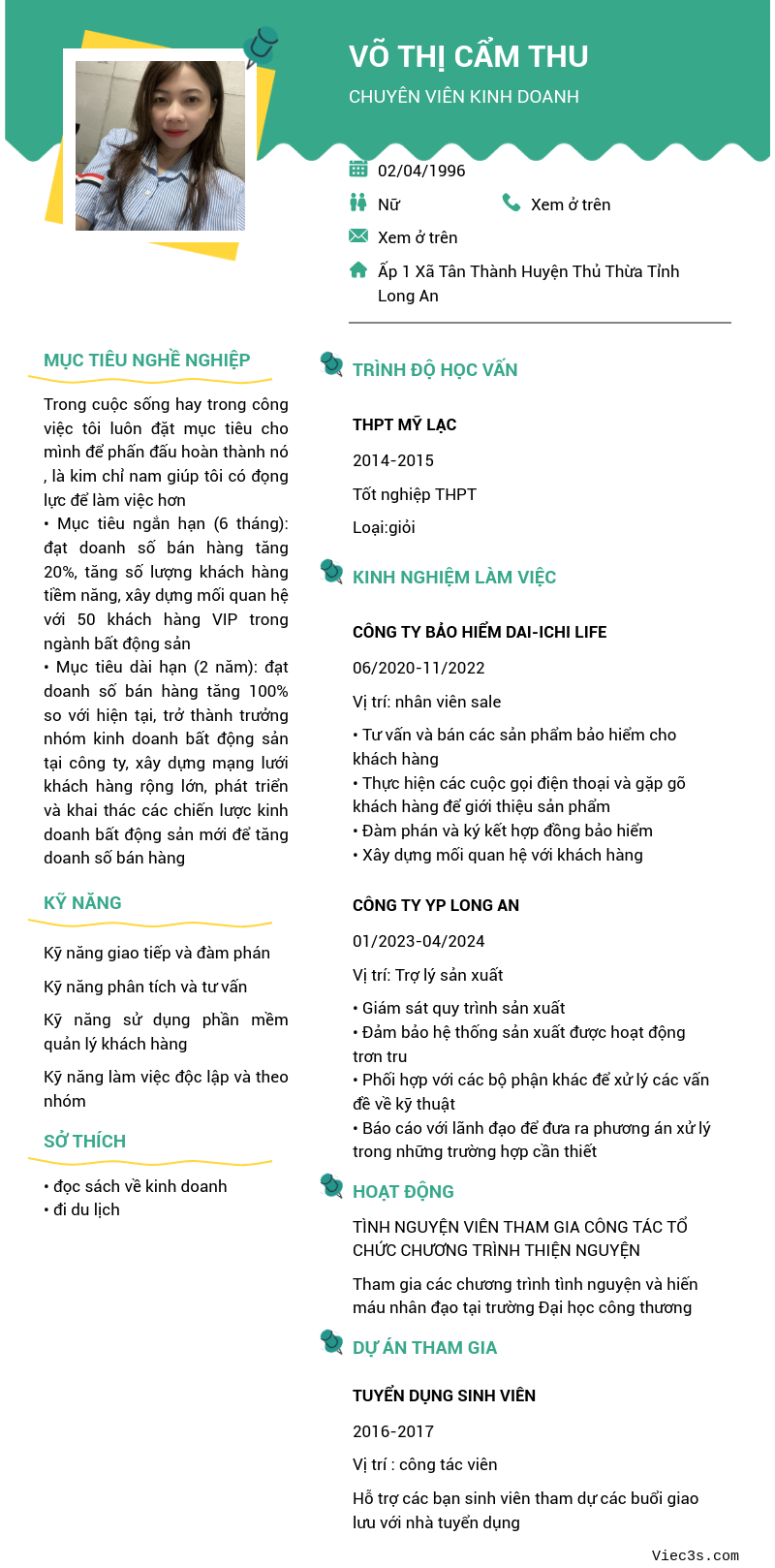 CV ứng viên
