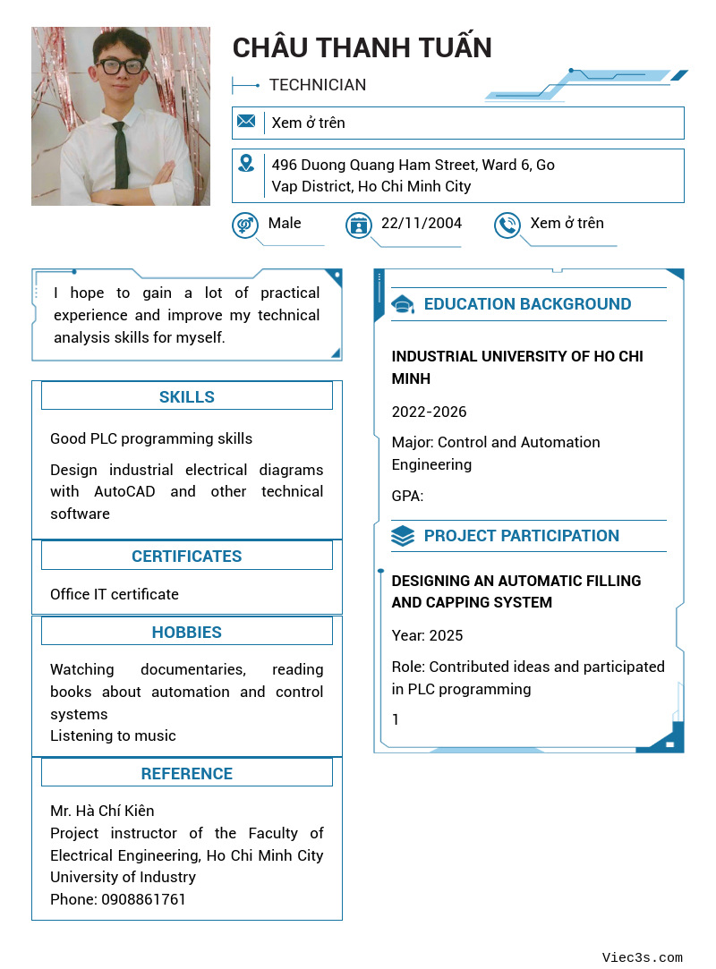 CV ứng viên