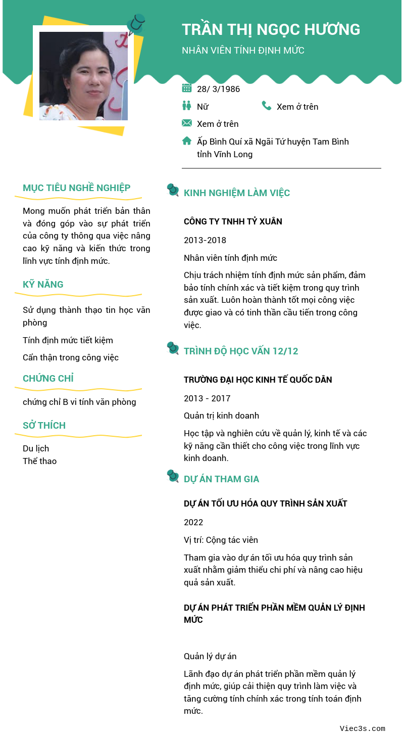 CV ứng viên