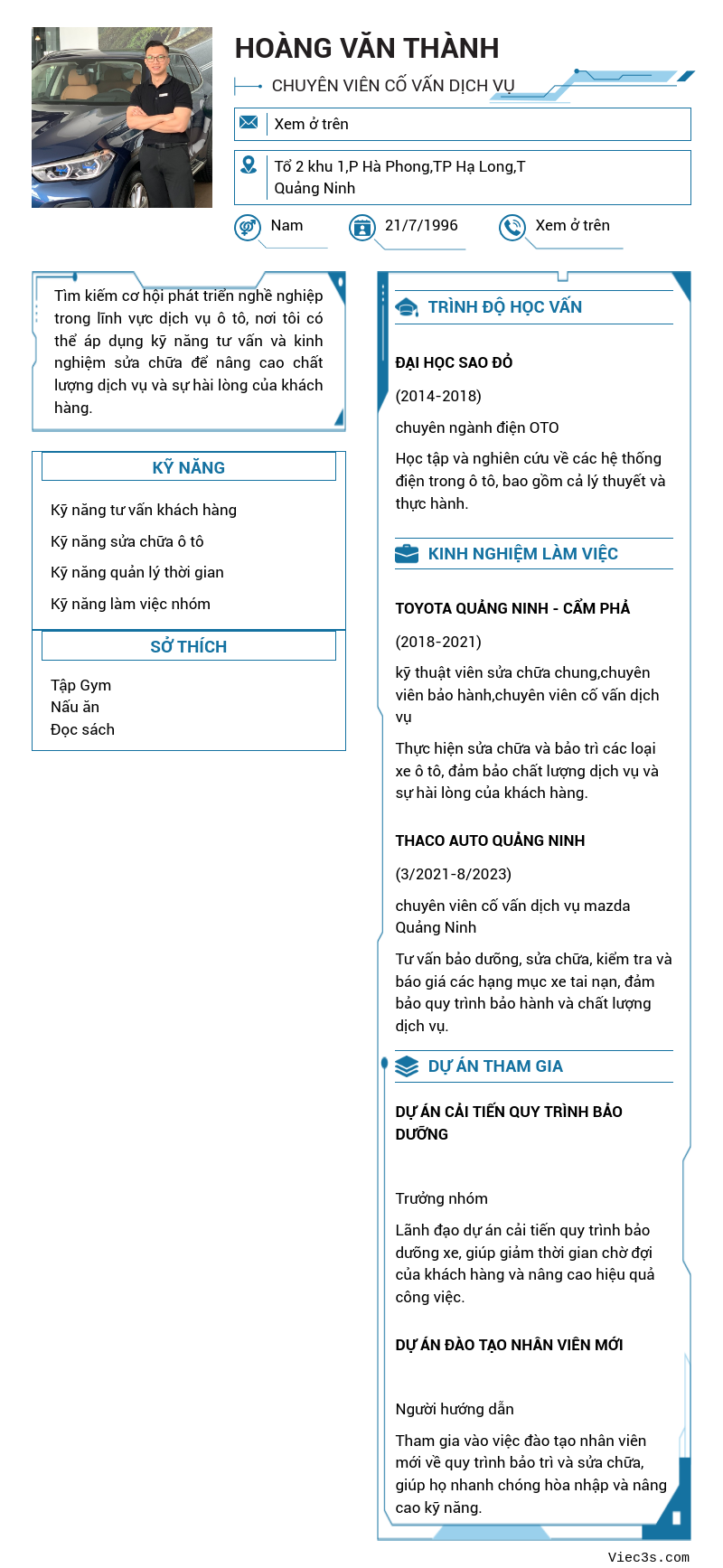 CV ứng viên