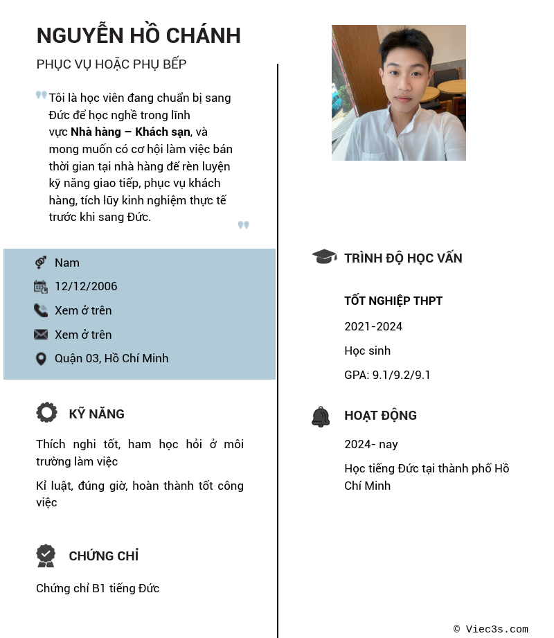 CV ứng viên