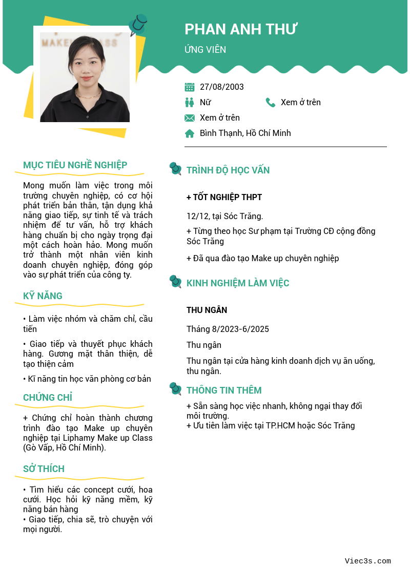 CV ứng viên
