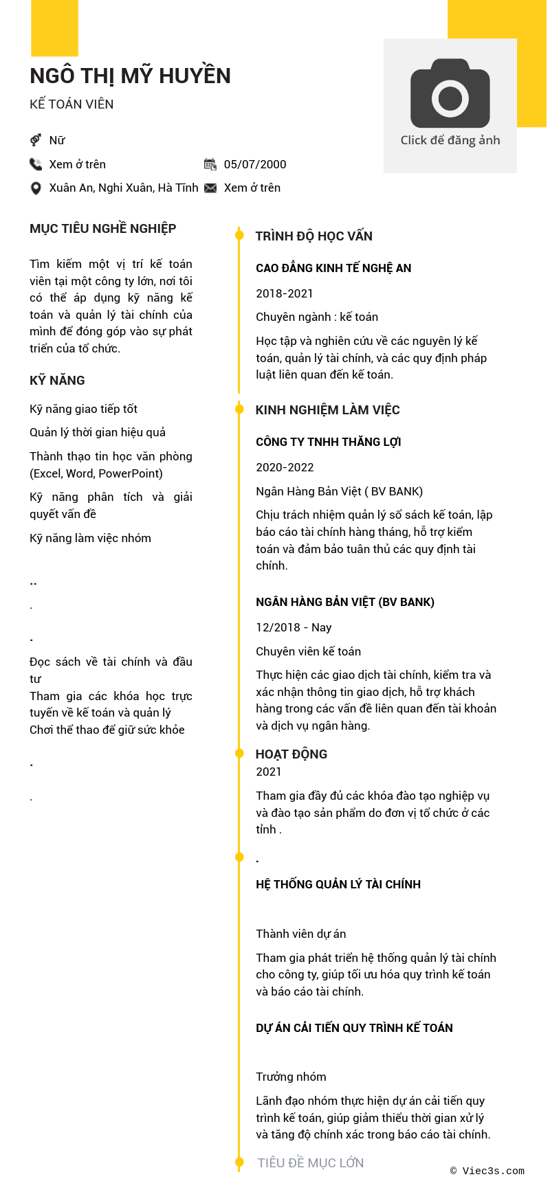 CV ứng viên