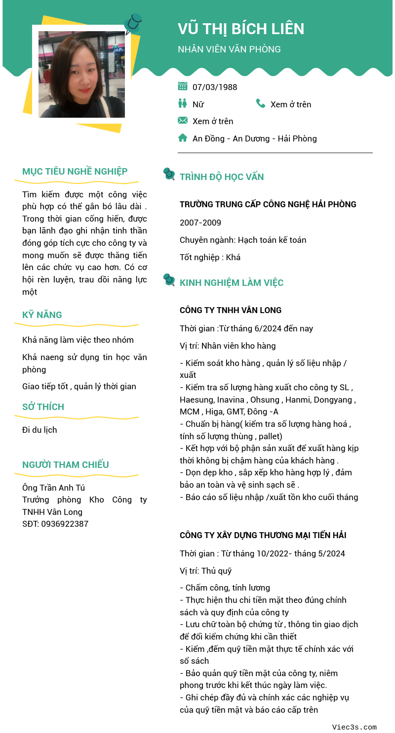 CV ứng viên
