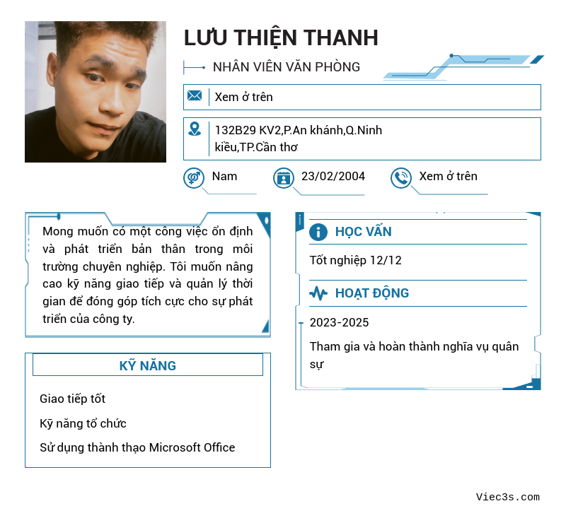 CV ứng viên