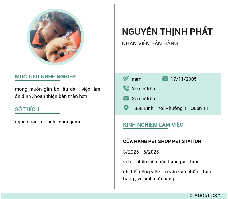 CV ứng viên