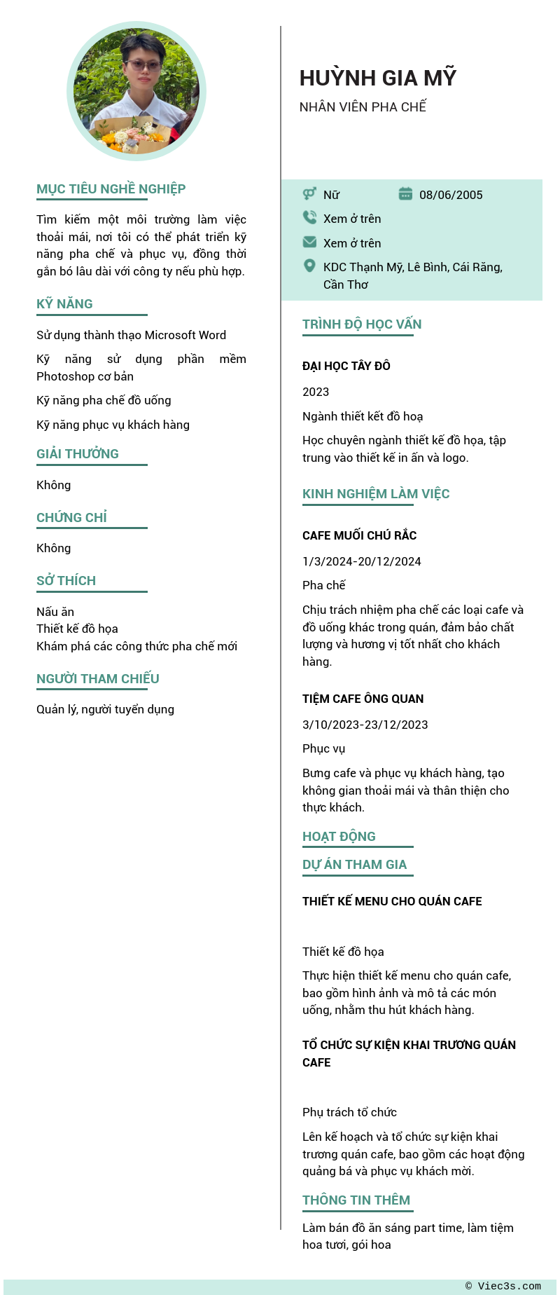 CV ứng viên