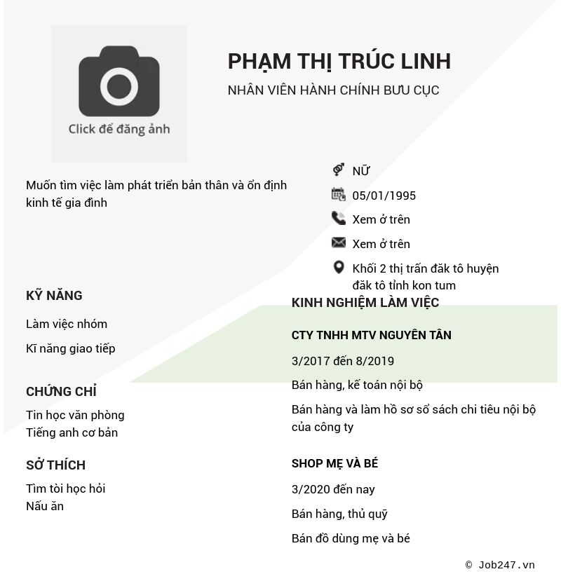 CV ứng viên