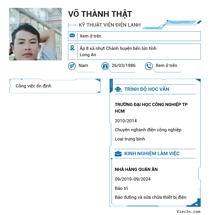 CV ứng viên