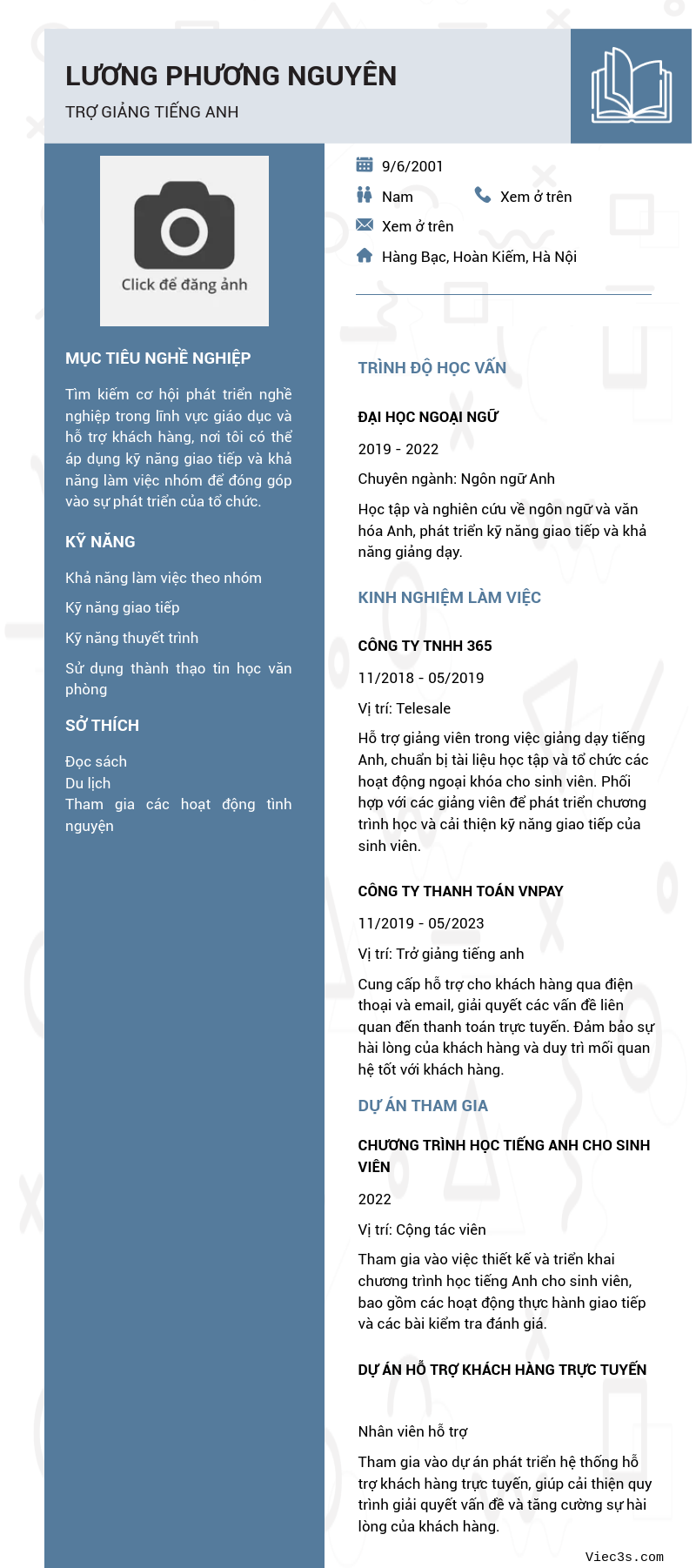 CV ứng viên