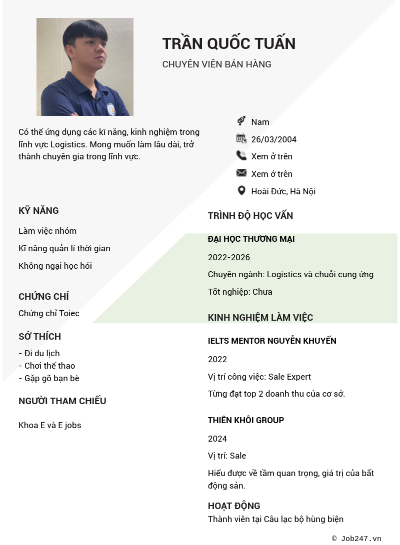 CV ứng viên