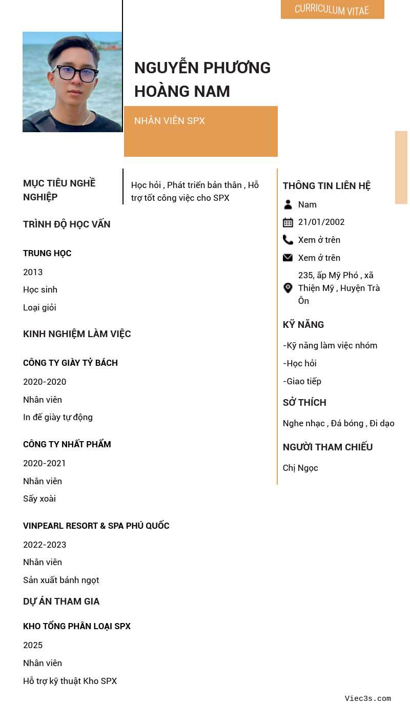 CV ứng viên
