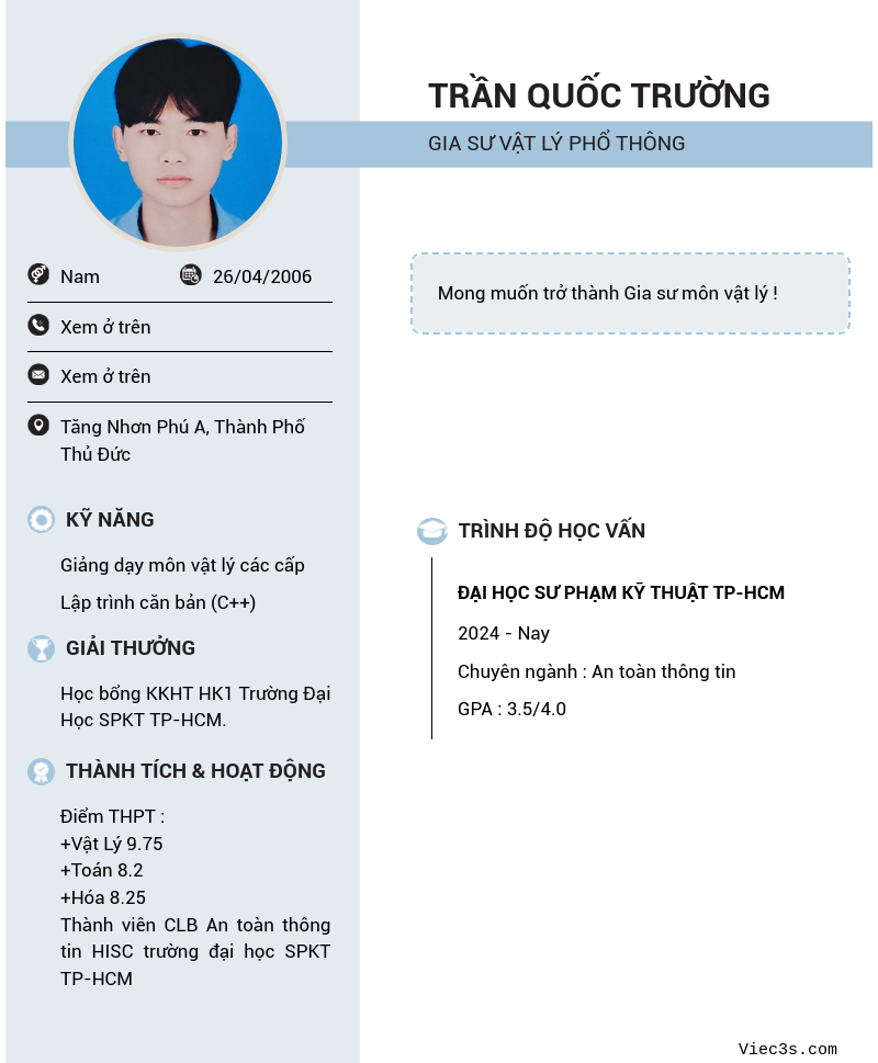 CV ứng viên