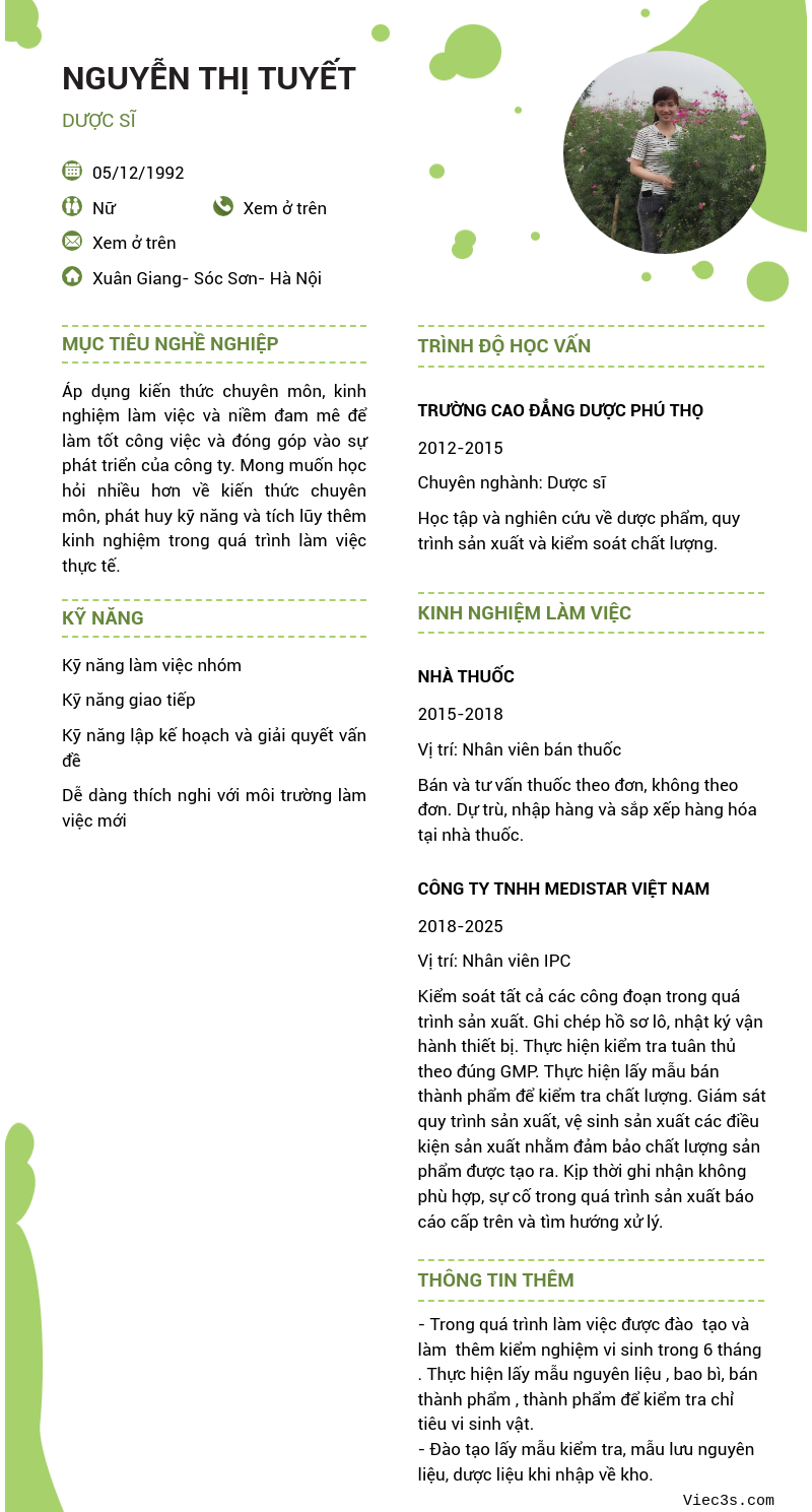 CV ứng viên
