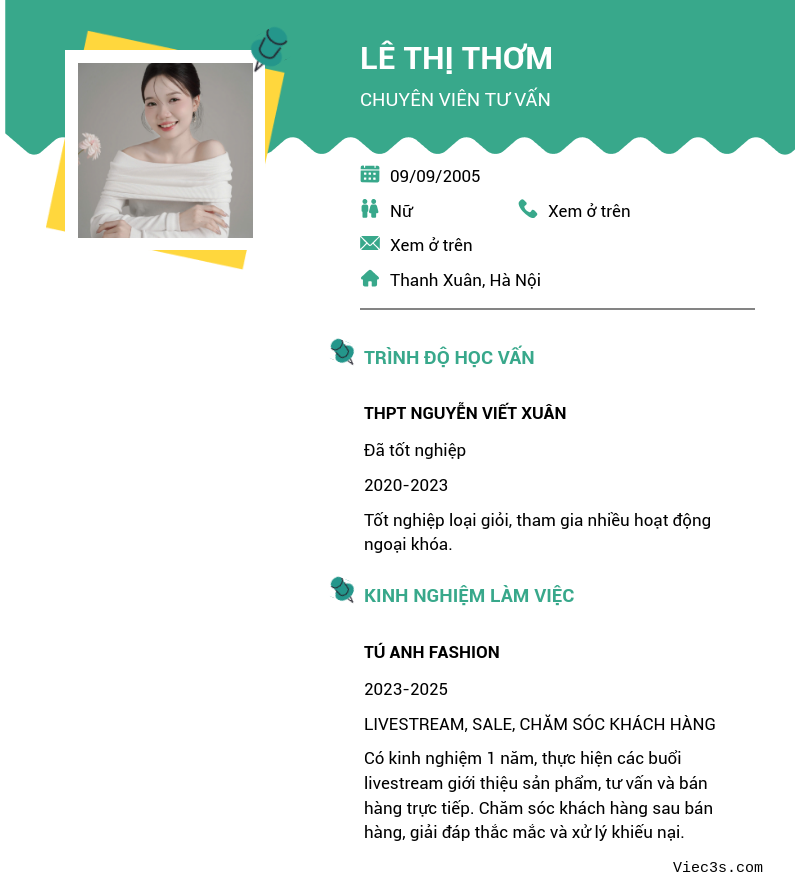 CV ứng viên