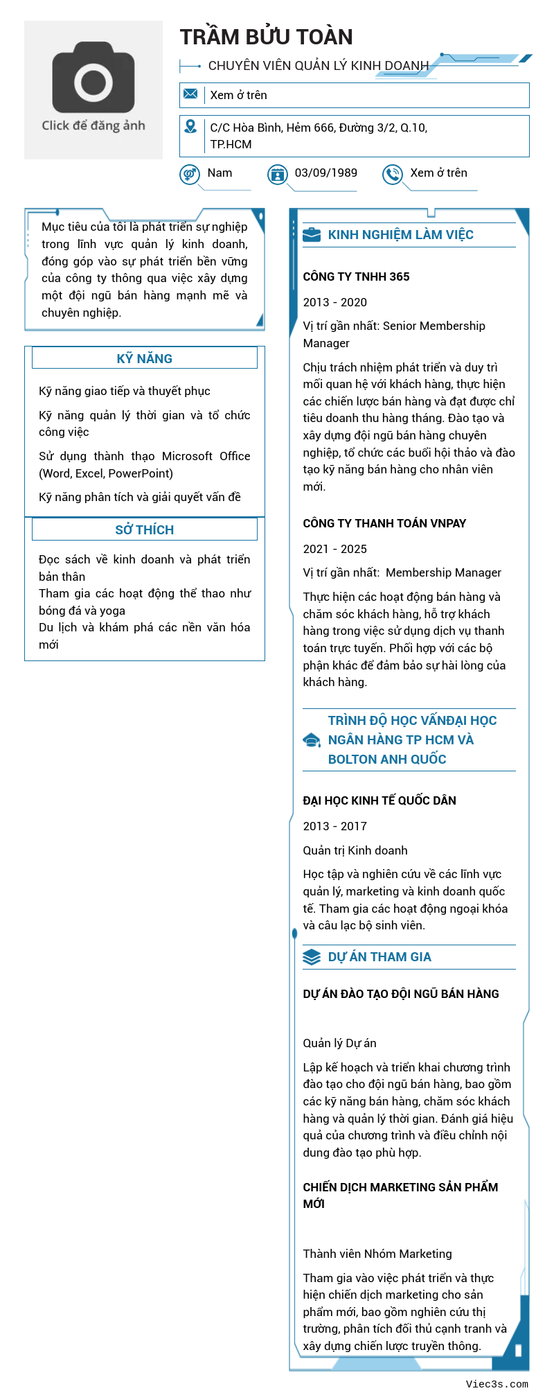 CV ứng viên