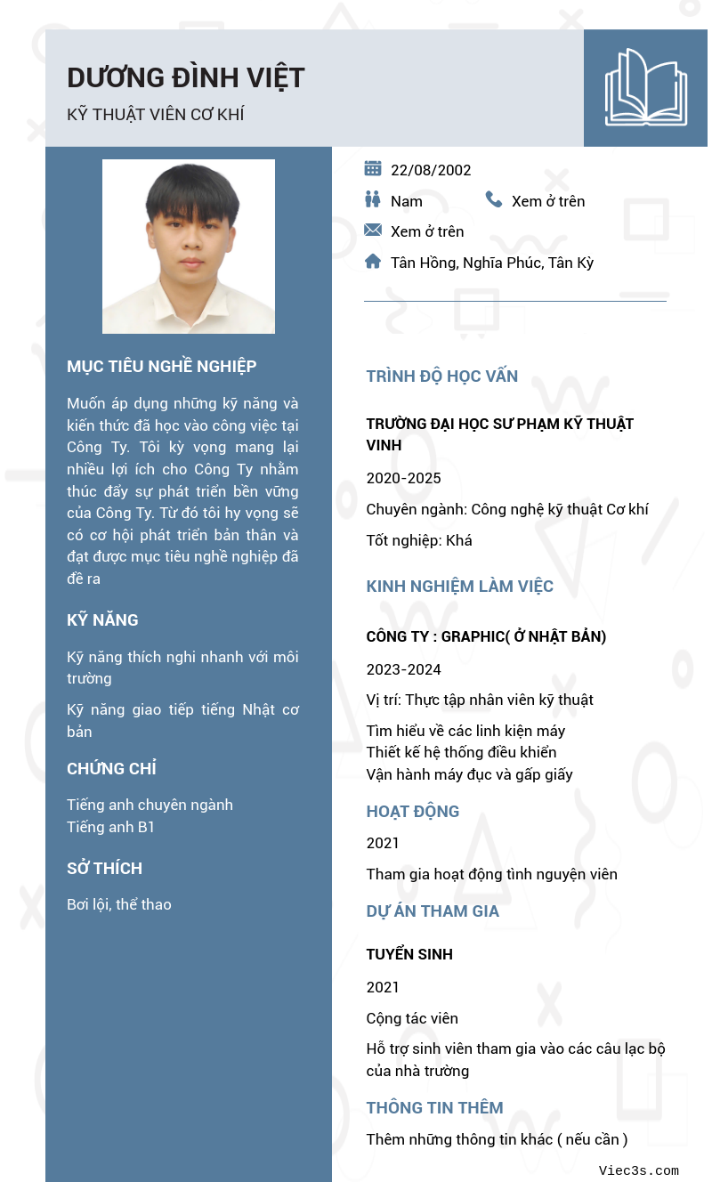 CV ứng viên