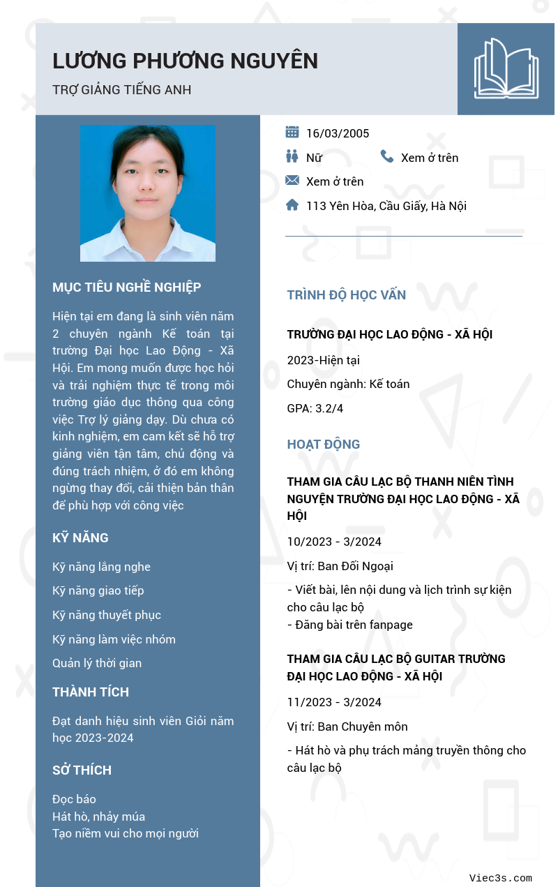 CV ứng viên