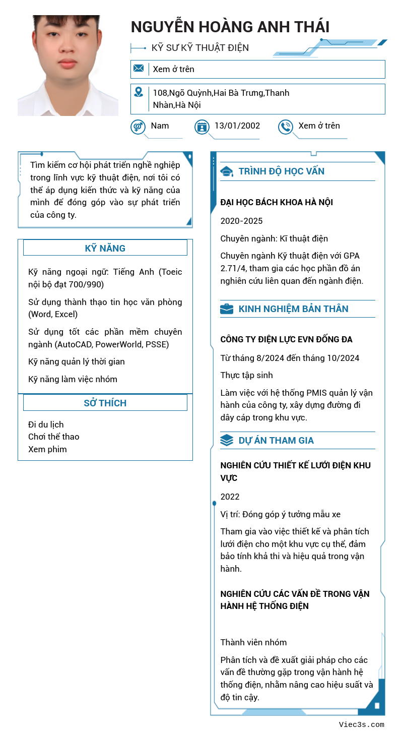 CV ứng viên