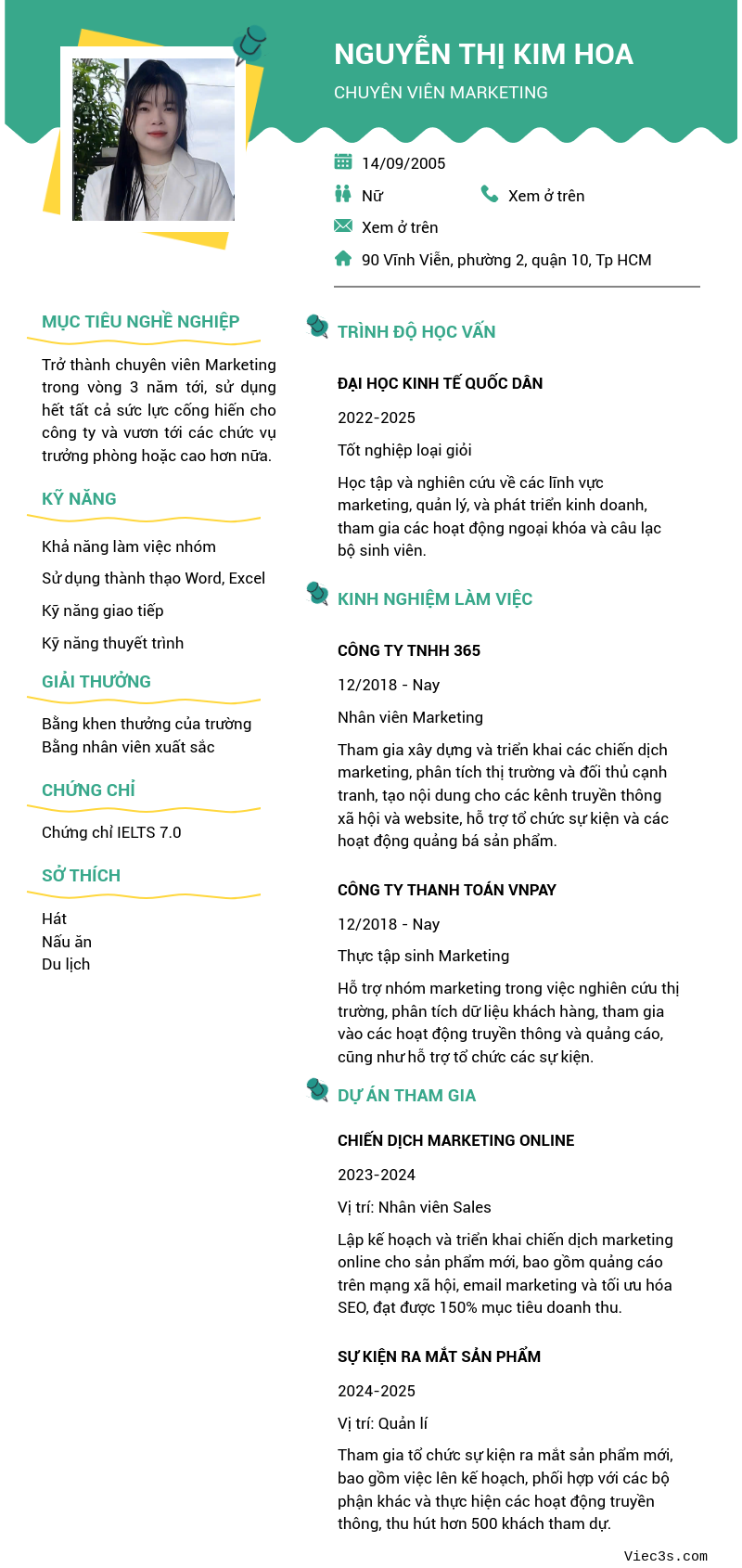 CV ứng viên