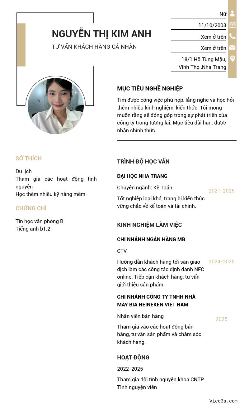 CV ứng viên