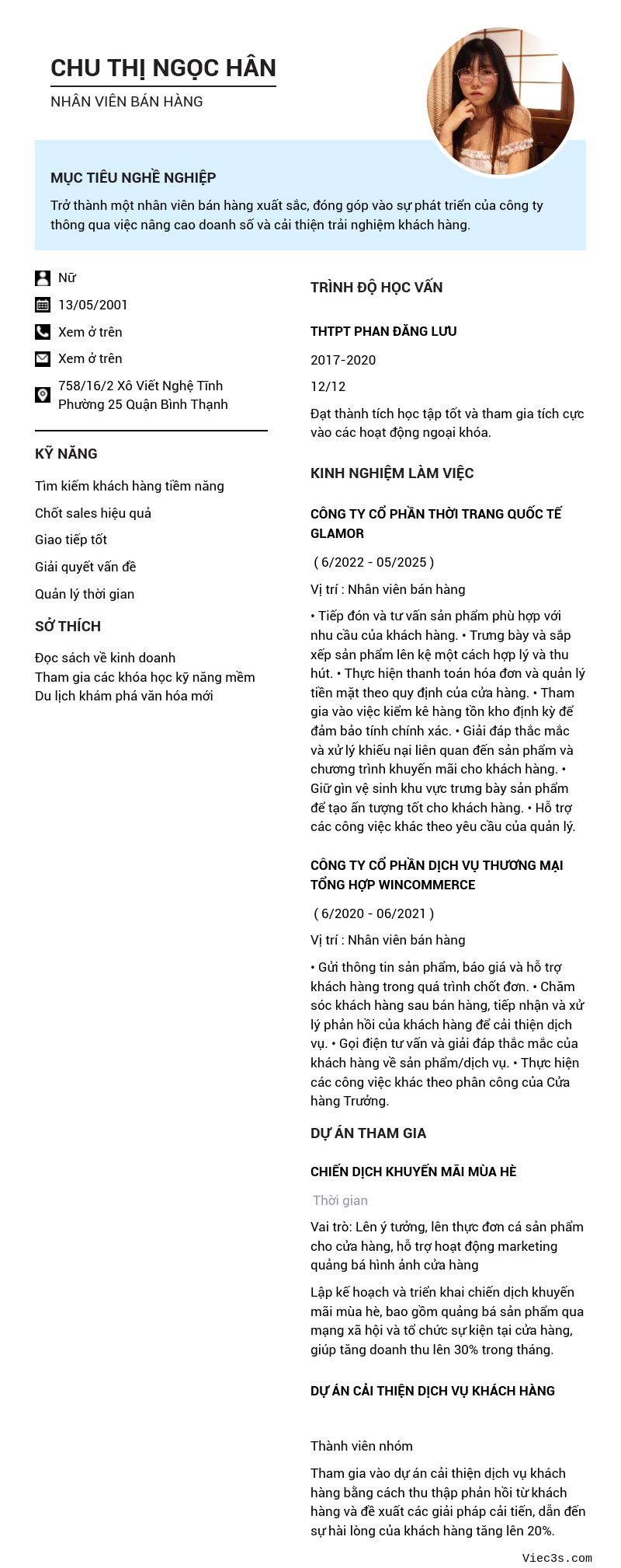 CV ứng viên