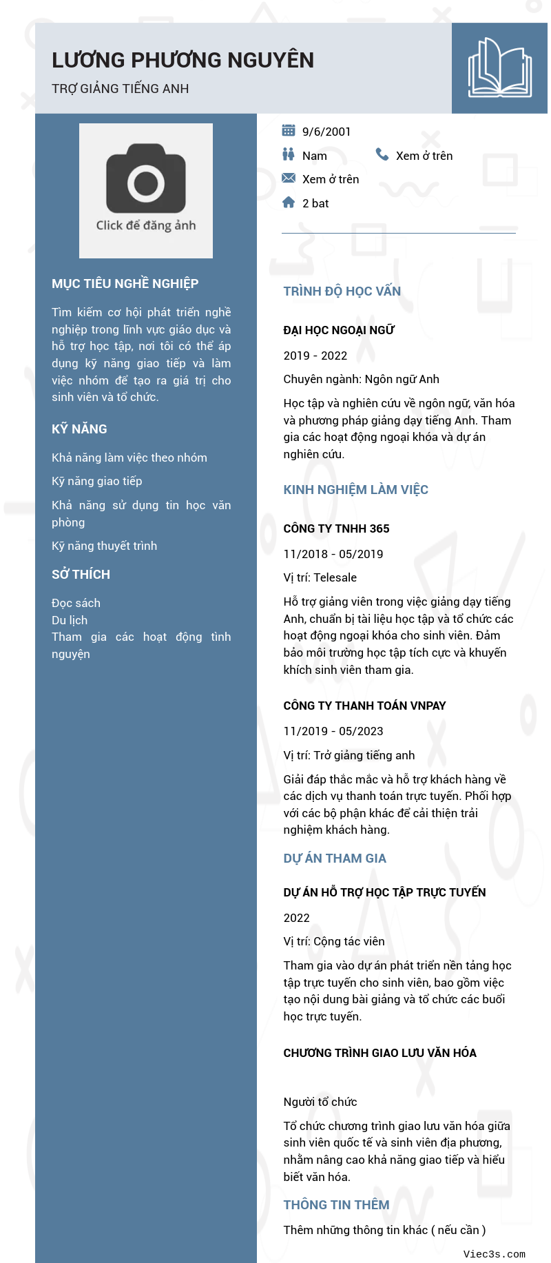 CV ứng viên