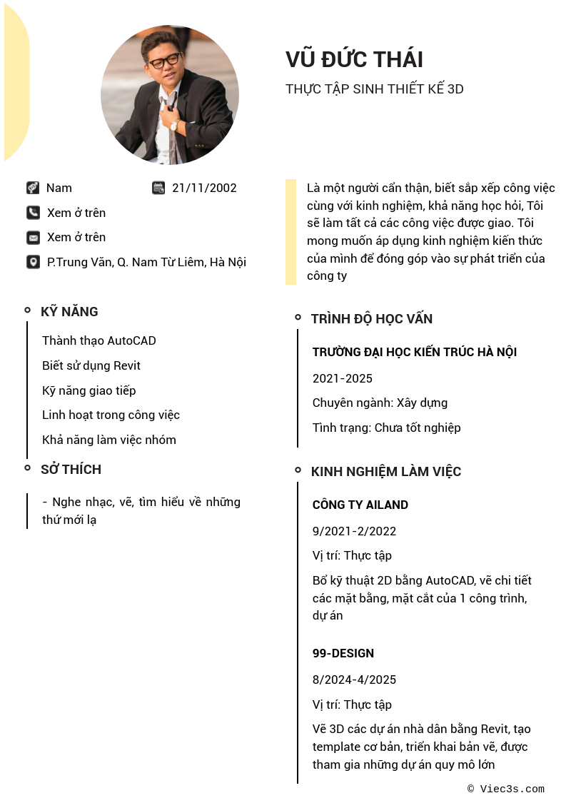 CV ứng viên