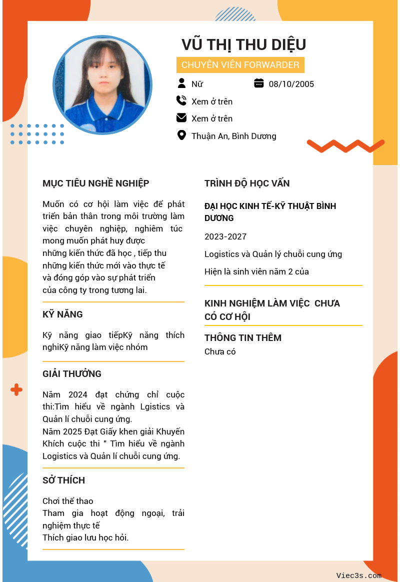 CV ứng viên