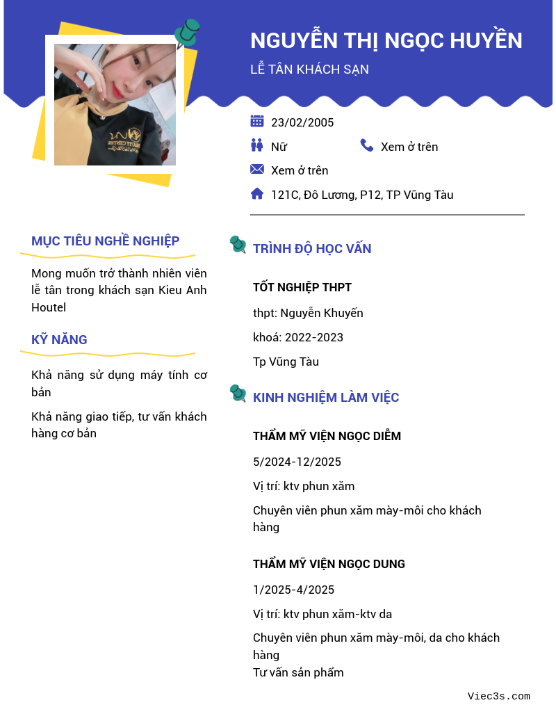 CV ứng viên