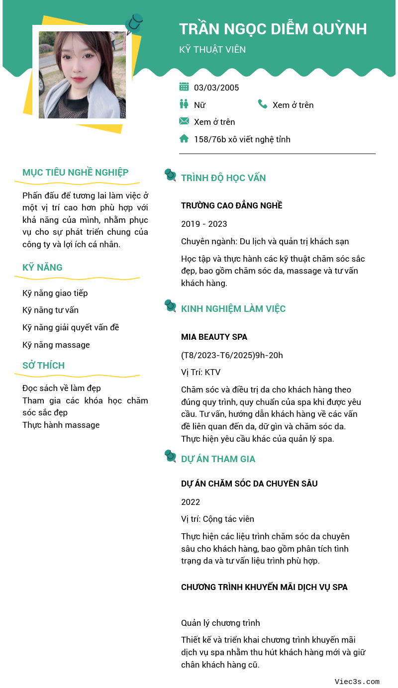 CV ứng viên