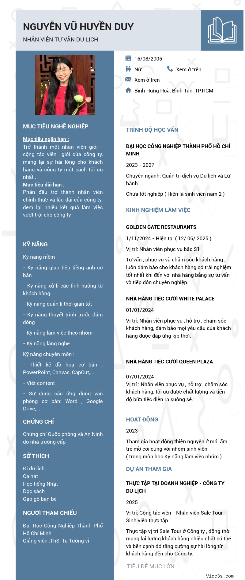 CV ứng viên