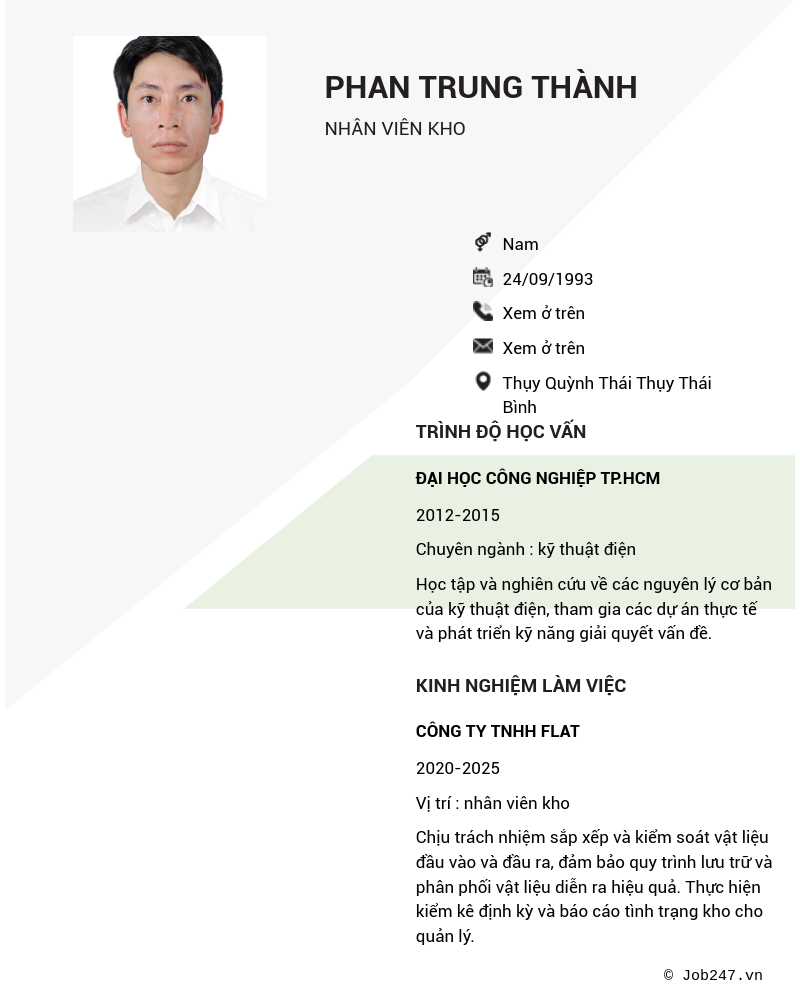 CV ứng viên