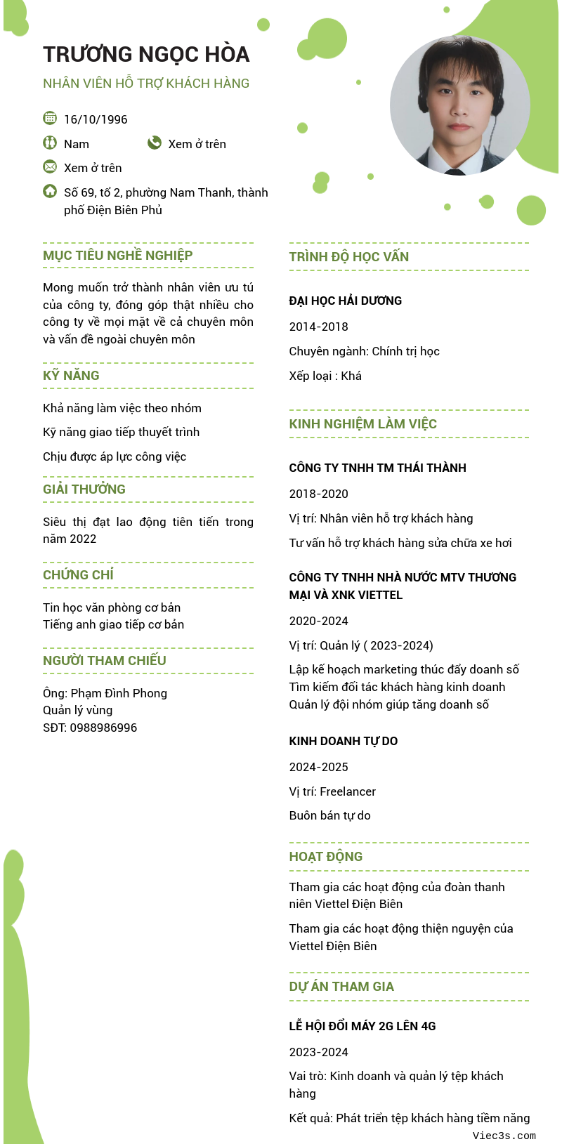 CV ứng viên