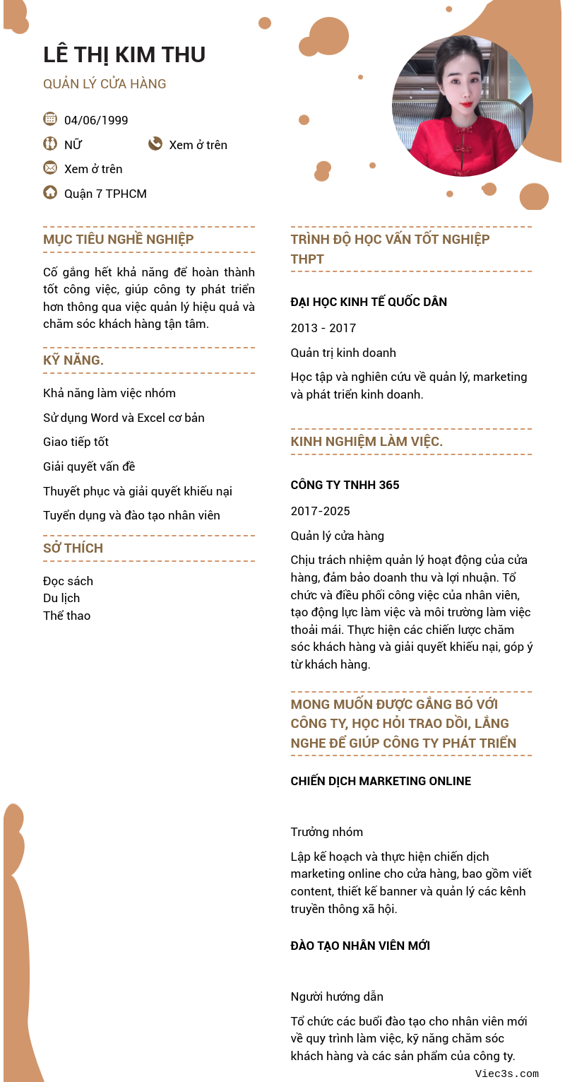 CV ứng viên