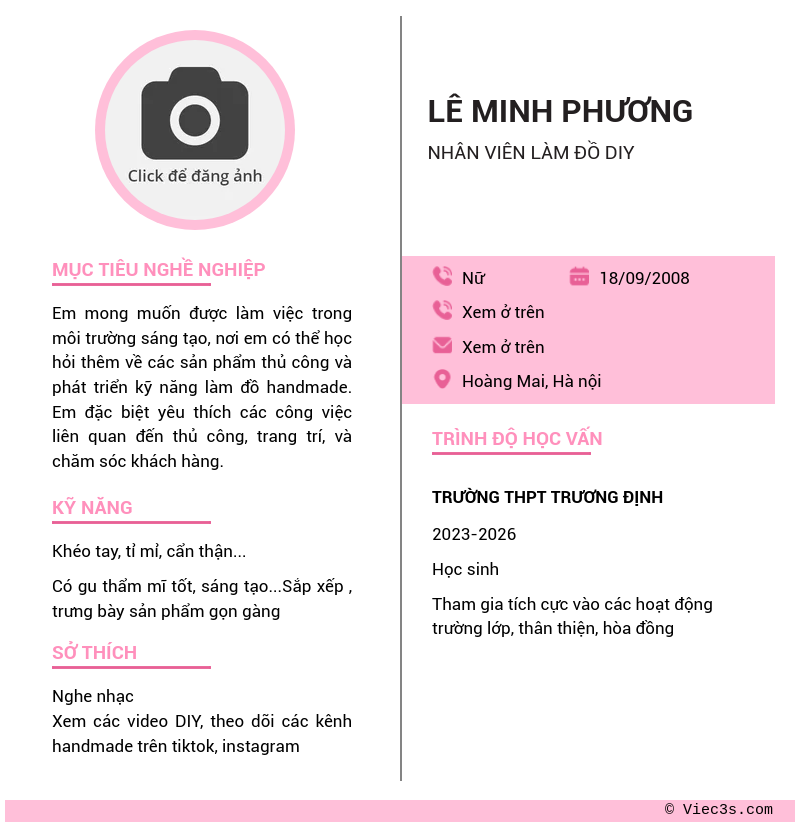 CV ứng viên