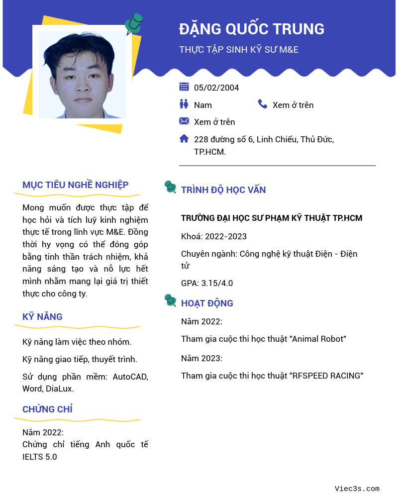 CV ứng viên