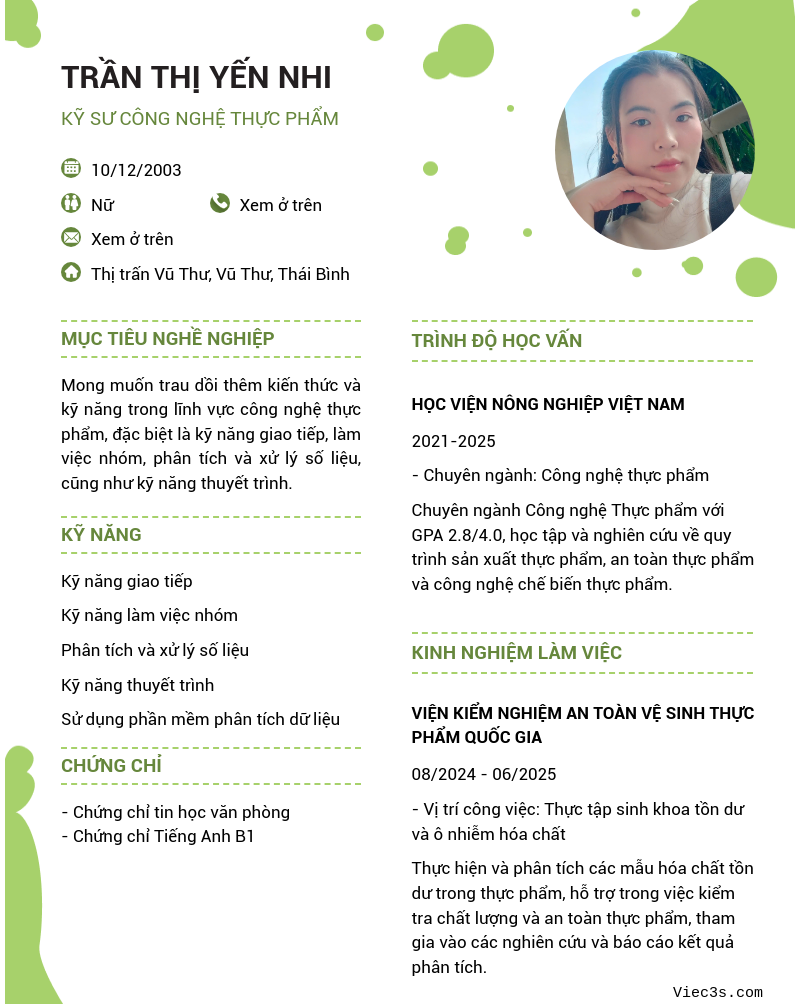 CV ứng viên